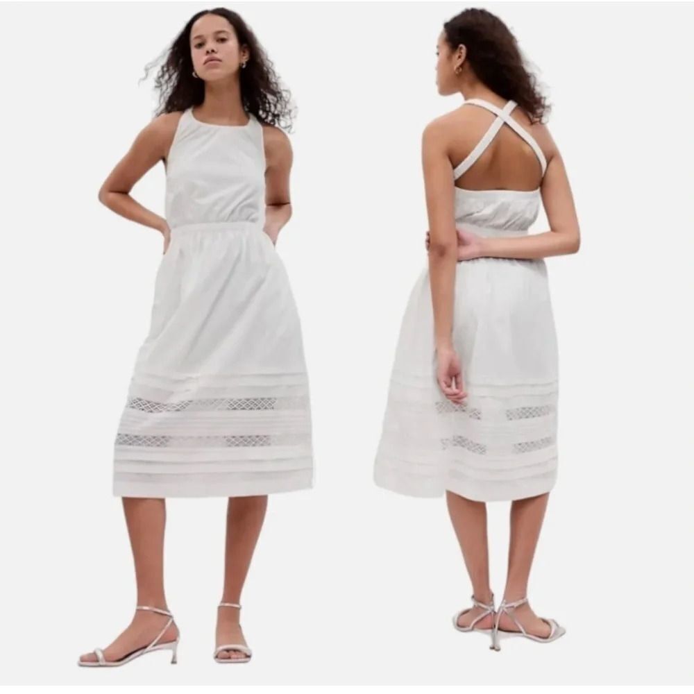 GAP White Midi Dress